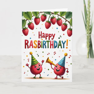 Carte d'anniversaire à arche de fruits