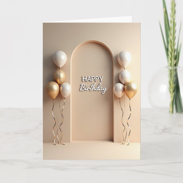 Carte d'anniversaire à Arche Dorée (Devant)