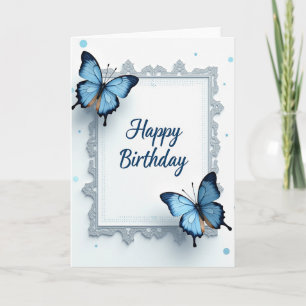 Carte d'anniversaire à bordure de dentelle