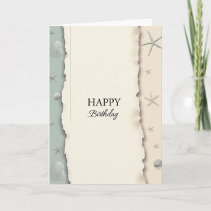 Carte d'anniversaire à bordure travaillée