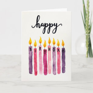 Carte d'anniversaire à bougie scénarisée