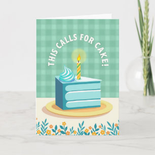 Carte d'anniversaire à carreaux