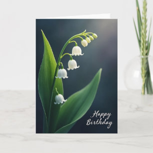 Carte d'anniversaire à cloche blanche