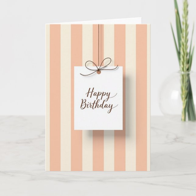 Carte d'anniversaire à corde sucrée (Devant)