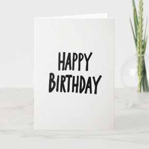 Carte d'anniversaire à coup de pinceau spécial