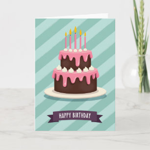 Carte d'anniversaire à deux étages