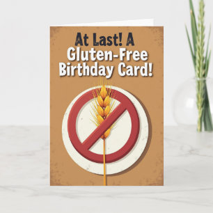 Carte d'anniversaire à emblème de grain