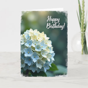 Carte d'anniversaire à grappe de pétales joyeuse