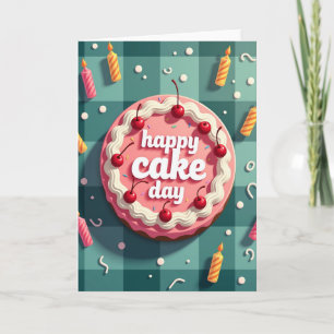 Carte d'anniversaire à la baie rose sucrée
