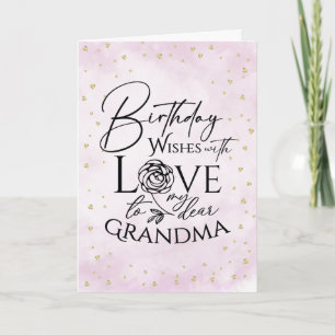 Carte d'anniversaire à l'aquarelle minimaliste Gra