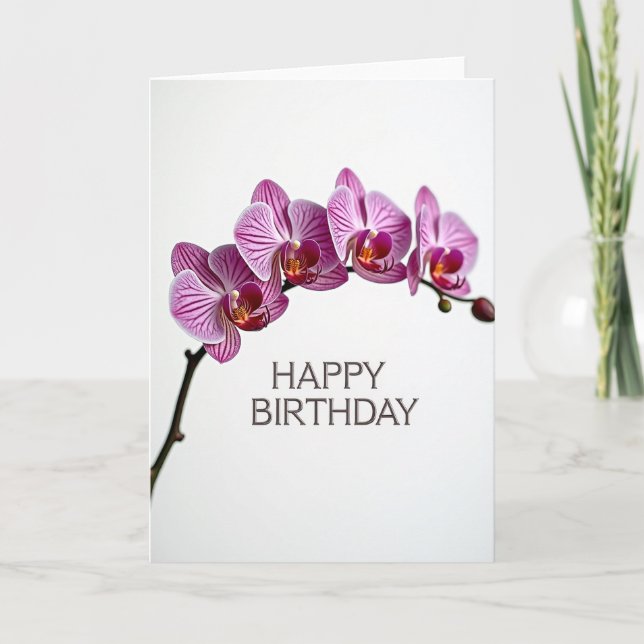 Carte d'anniversaire à l'arc floral (Devant)