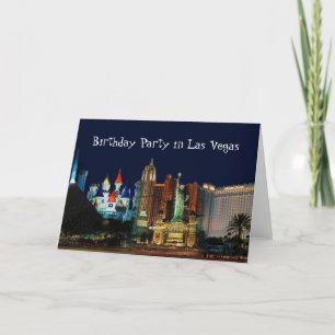 Carte d'anniversaire à Las Vegas