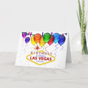 Carte d'anniversaire à Las Vegas