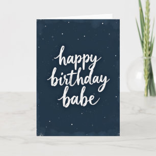 Carte d'anniversaire à l'écriture affectueuse