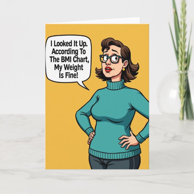 Carte d'anniversaire à l'humour pesant (Devant)