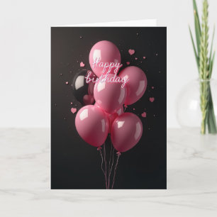 Carte d'anniversaire à l'orbite lumineuse