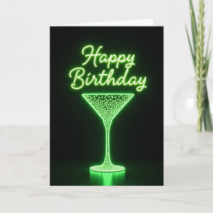 Carte d'anniversaire à lueur nocturne