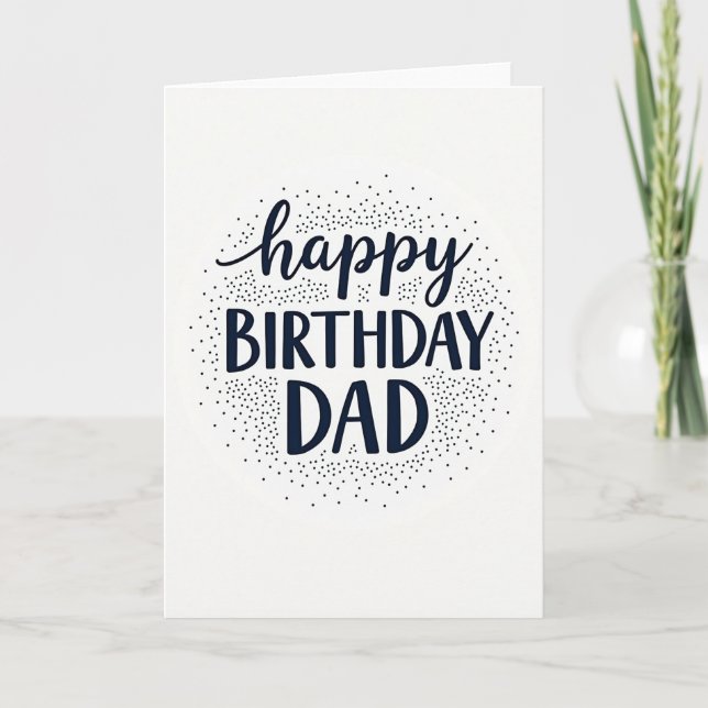 Carte d'anniversaire à motif de points joyeux (Devant)