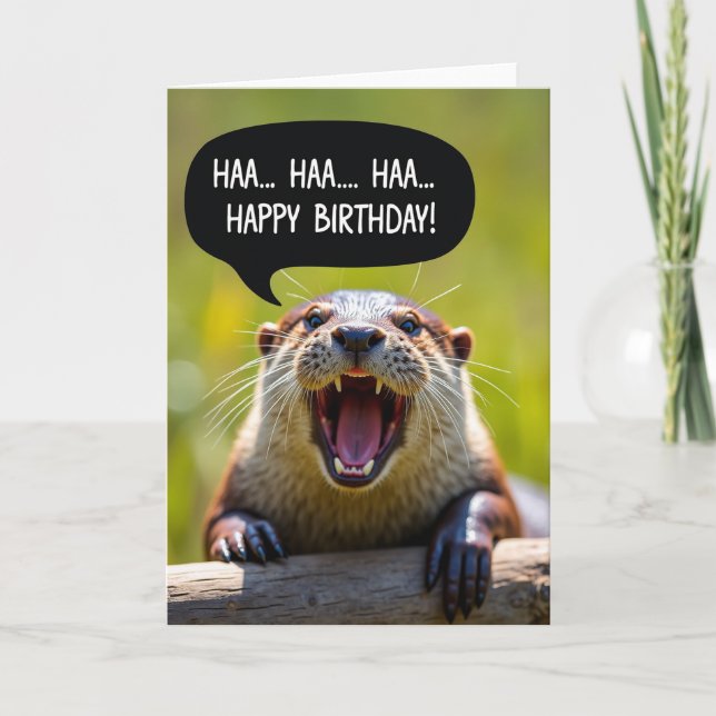 Carte d'anniversaire à moustaches (Devant)