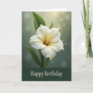 Carte d'anniversaire à pétale lumineux