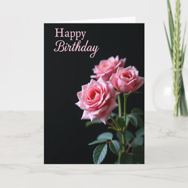 Carte d'anniversaire à pois (Devant)
