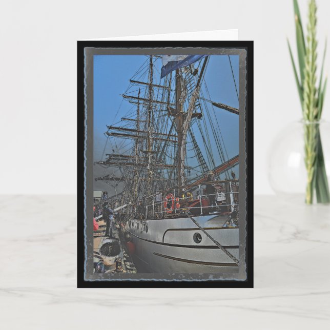 Carte d'anniversaire à Port (Devant)