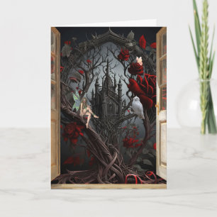 Carte d'anniversaire à portes ouvertes