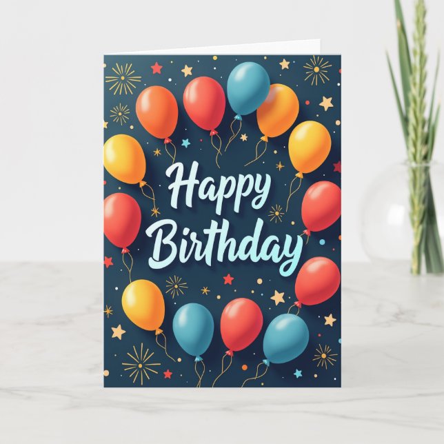 Carte d'anniversaire à scénario (Devant)