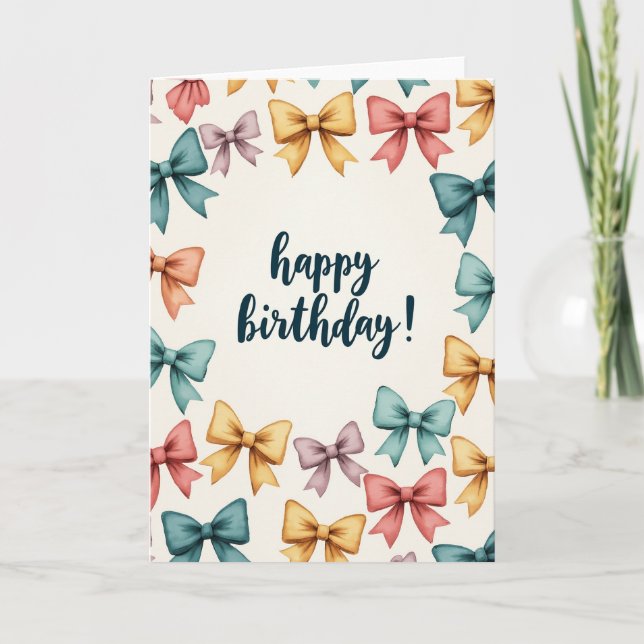 Carte d'anniversaire à scénario spécial (Devant)