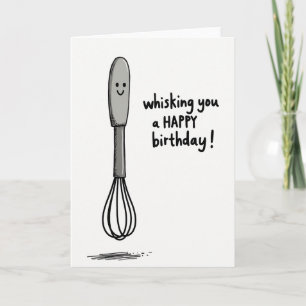 Carte d'anniversaire à sourires de fouet