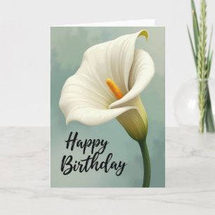 Carte d'anniversaire à spathe douce