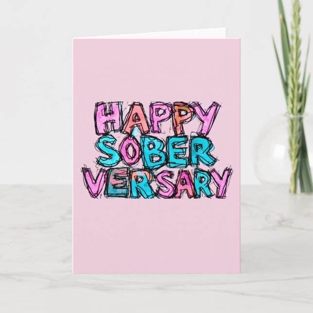 Carte d'anniversaire AA avec enveloppe 5x7 (Devant)