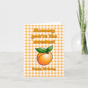 Carte d'anniversaire Abricot Sucré