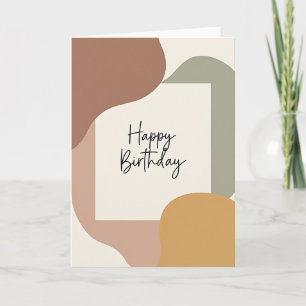Carte d'anniversaire abstraite douce