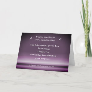 Carte d'anniversaire ACIM Cet Instant Sacré