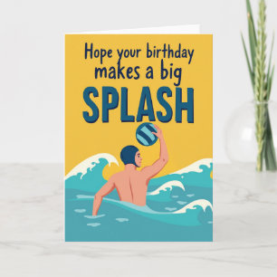 Carte d'anniversaire Action Wave
