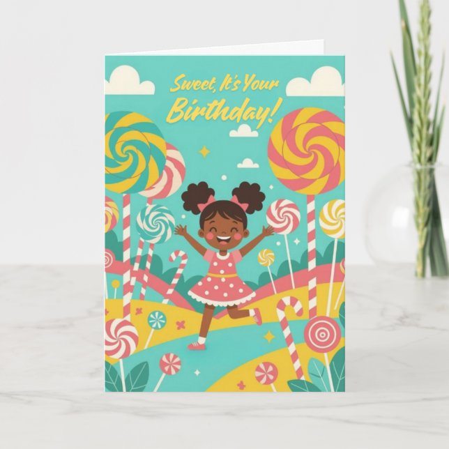 Carte d'anniversaire adorable (Devant)