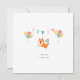 Carte d'anniversaire adorable et ludique avec un c