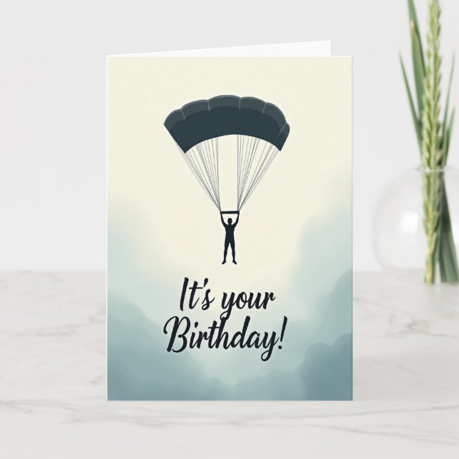 Carte d'anniversaire aérienne (Devant)