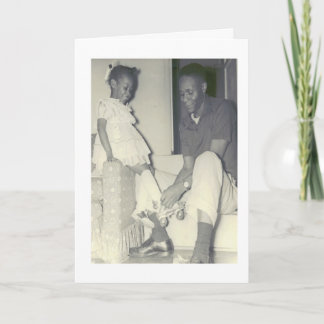 Carte d'anniversaire afro-américaine de père et de