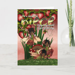 Carte d'anniversaire afro-américaine - Nièce - Lun