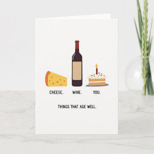 Carte d'anniversaire Aged Icons