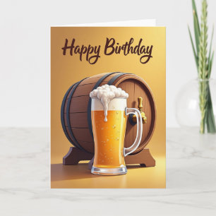 Carte d'anniversaire Amber Brew