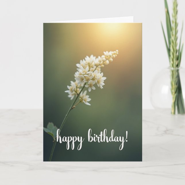 Carte d'anniversaire Ambre Émeraude (Devant)