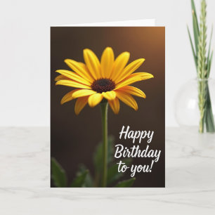 Carte d'anniversaire Ambre Pétales