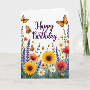 Carte d'anniversaire Ambre Radieux