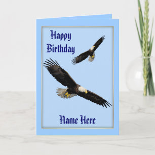 Carte d'anniversaire American Bald Eagles