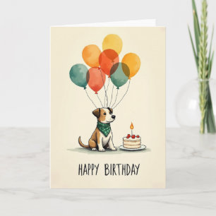 Carte d'anniversaire ami ballon