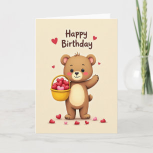 Carte d'anniversaire ami de la forêt