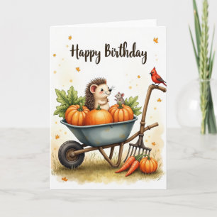 Carte d'anniversaire Amis d'automne